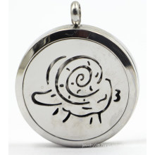 Aries Silver Stainless Steel Perfume Diffuser Locket Pendant